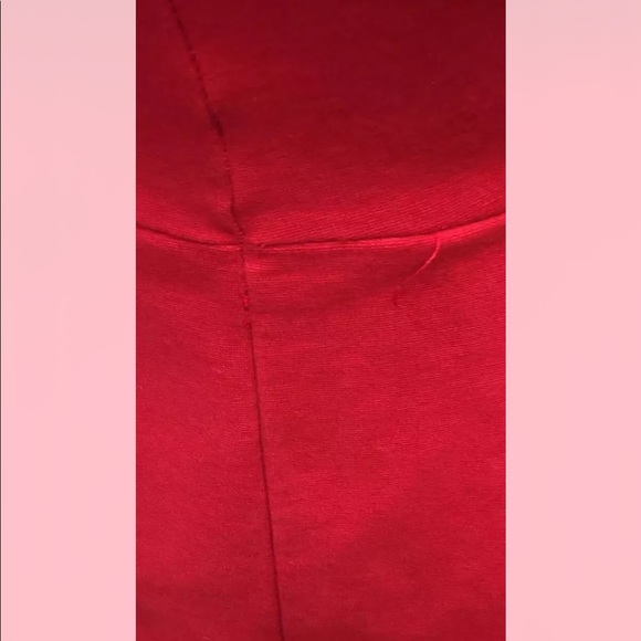 Zara Women Fit Flare Mini Red Dress XS Cotton Made In Portugal - Picture 10 of 10